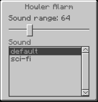Howler Alarm GUI.